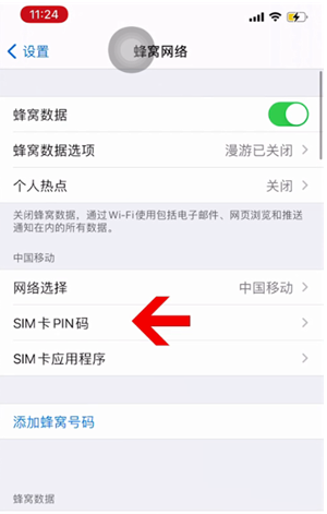 沭阳苹果14维修网分享如何给iPhone14的SIM卡设置密码 